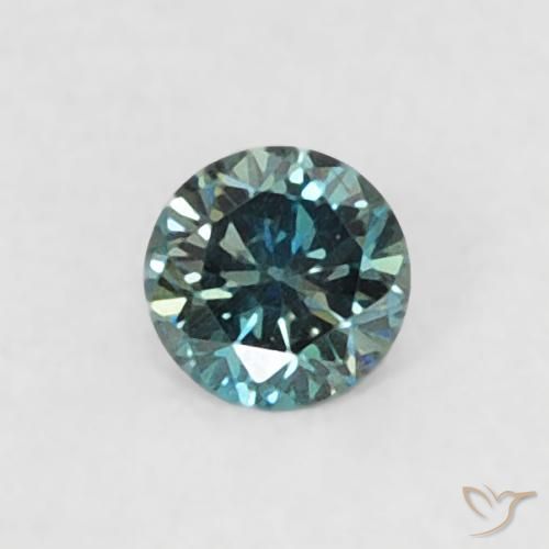 0.04ct 天然 绿色 钻石, 圆形的, VVS-VS