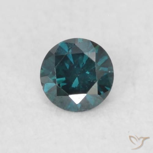 0.04ct 天然 蓝色 钻石, 圆形的, VVS-VS