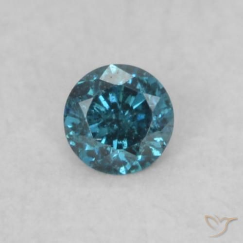 0.04ct 天然 蓝色 钻石, 圆形的, VS-SI