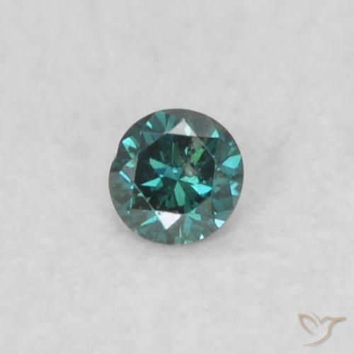0.02ct 天然 绿色 钻石, 圆形的, VS-SI