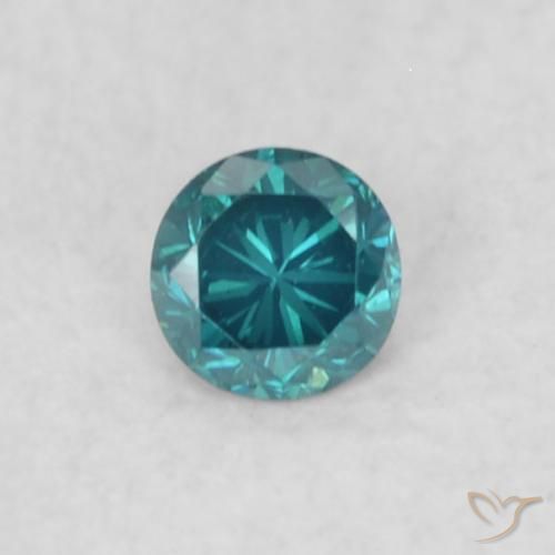 0.04ct 天然 蓝色 钻石, 圆形的, VS