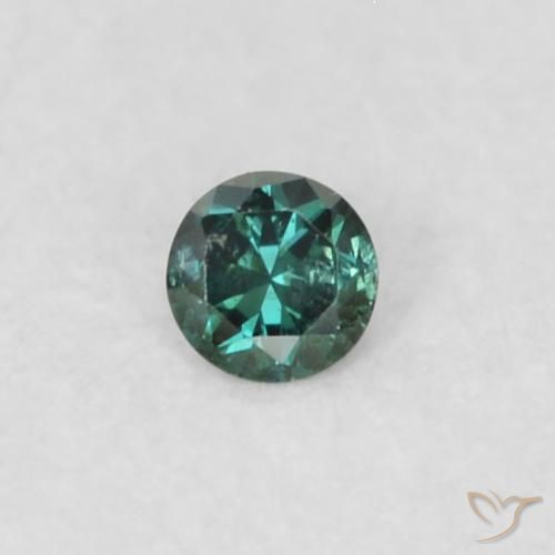 0.02ct 天然 绿色 钻石, 圆形的, VS