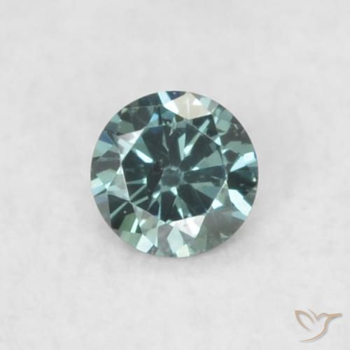 0.03ct 天然 蓝色 钻石, 圆形的, VS