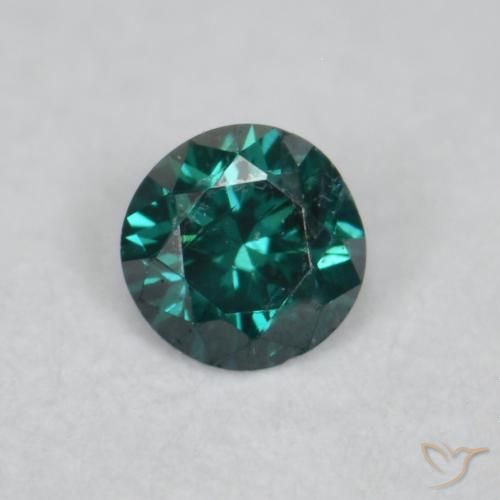 0.04ct 天然 绿色 钻石, 圆形的, VVS-VS