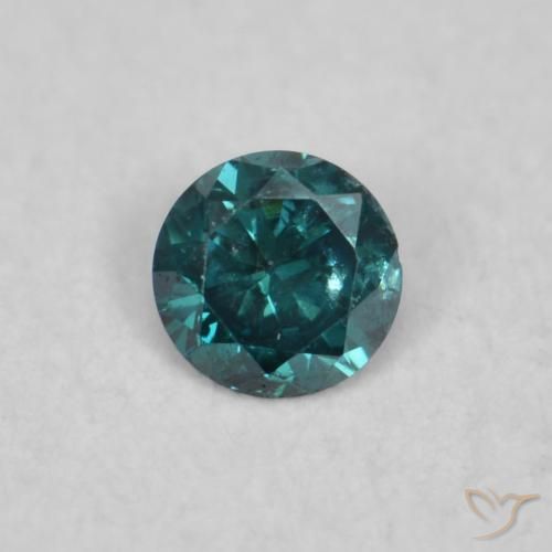 0.04ct 天然 绿色 钻石, 圆形的, VVS-VS