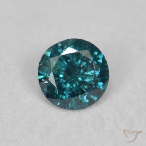 0.04ct 天然 蓝色 钻石, 圆形的, SI