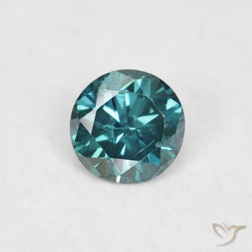 0.04ct 天然 绿色 钻石, 圆形的, VVS-VS