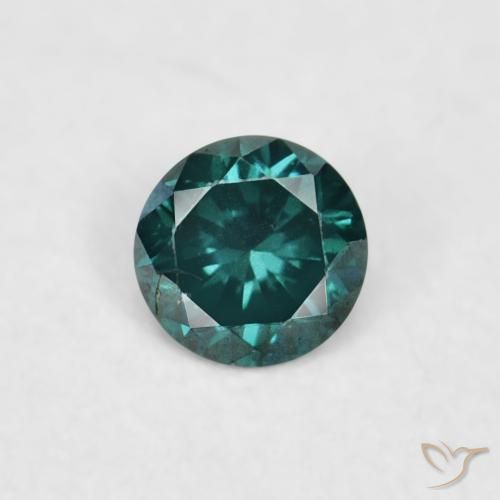 0.04ct 天然 绿色 钻石, 圆形的, VVS-VS