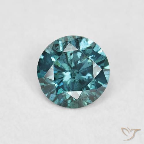 0.05ct 天然 绿色 钻石, 圆形的, VVS-VS