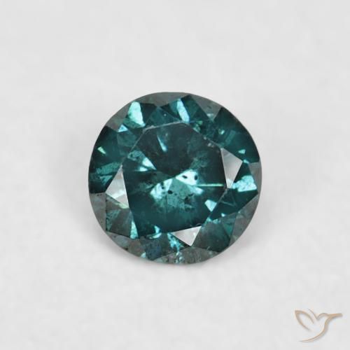 0.04ct 天然 绿色 钻石, 圆形的, VVS-VS