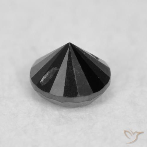 0.03克拉天然钻石，圆形的，不透明