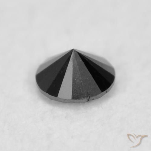 0.02克拉天然钻石，圆形的，不透明