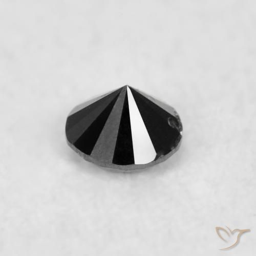 0.02克拉天然钻石，圆形的，不透明