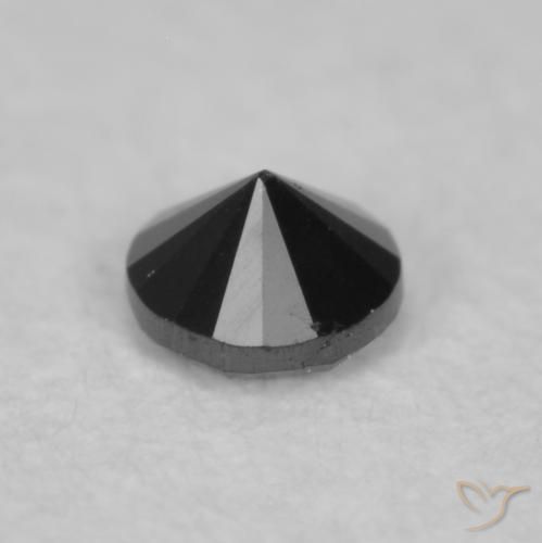 0.03克拉天然钻石，圆形的，不透明