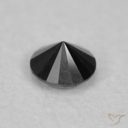 0.02克拉天然钻石，圆形的，不透明