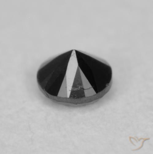 0.03克拉天然钻石，圆形的，不透明