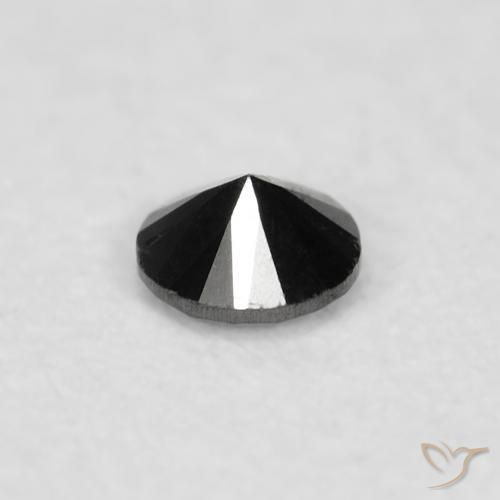 0.03克拉天然钻石，圆形的，不透明