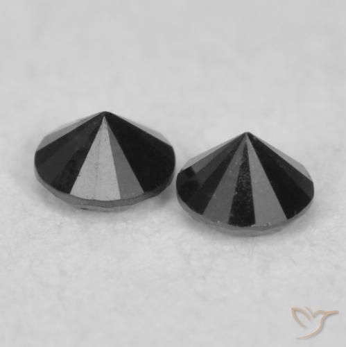 0.08克拉天然钻石，圆形的，不透明