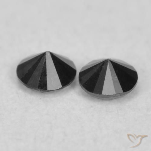 0.08克拉天然钻石，圆形的，不透明