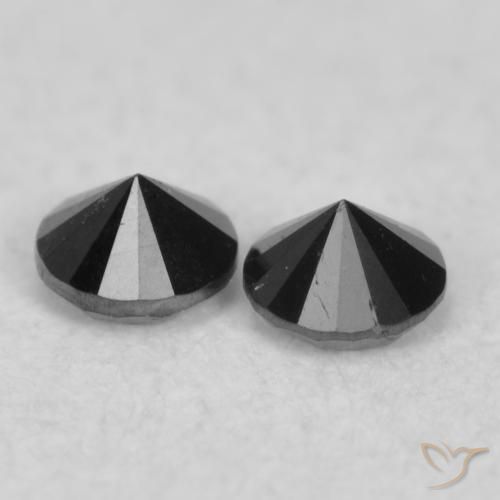 0.08克拉天然钻石，圆形的，不透明