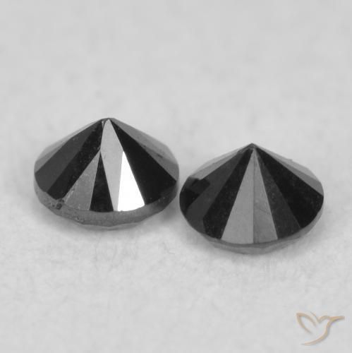 0.09克拉天然钻石，圆形的，不透明