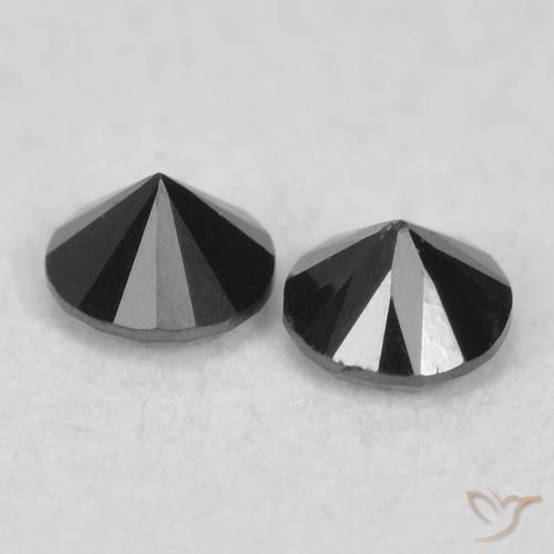 0.08克拉天然钻石，圆形的，不透明