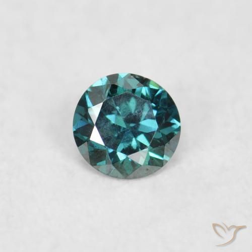 0.03ct 天然 蓝色 钻石, 圆形的, VS