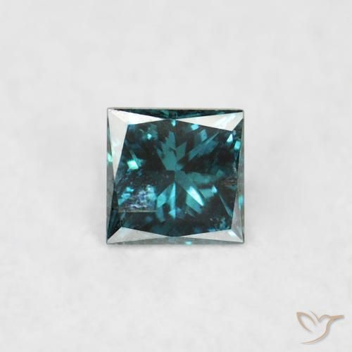 0.05ct 天然 蓝色 钻石, 正方形, VS