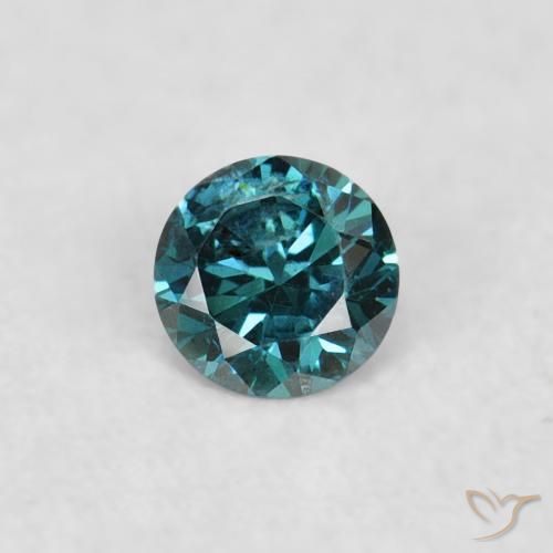 0.03ct 天然 绿色 钻石, 圆形的, VS