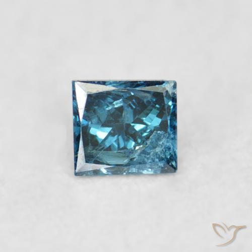 0.02ct 天然 蓝色 钻石, 正方形, VS