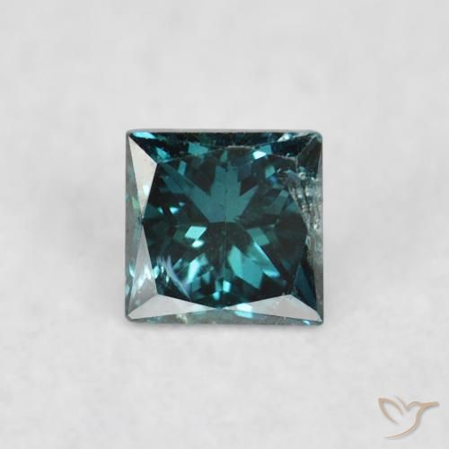 0.07ct 天然 绿色 钻石, 正方形, VS
