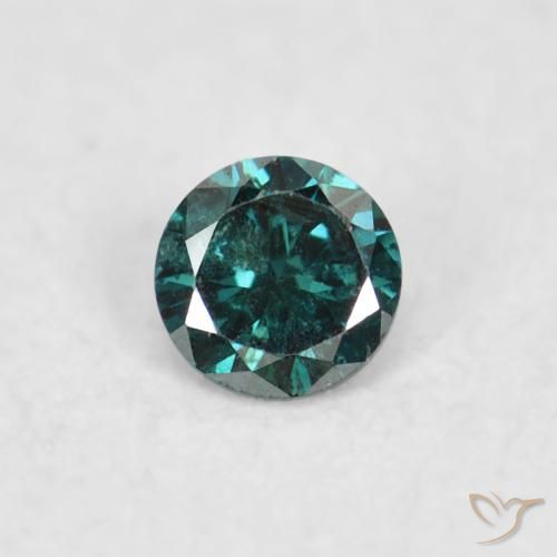 0.04ct 天然 绿色 钻石, 圆形的, VS-SI