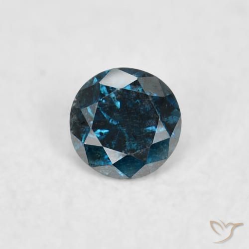 0.05ct 天然 蓝色 钻石, 圆形的, VS-SI