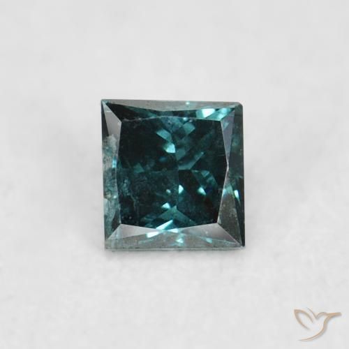 0.05ct 天然 绿色 钻石, 正方形, VS-SI