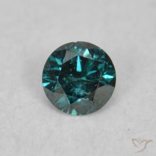 0.03ct 天然 绿色 钻石, 圆形的, VS-SI