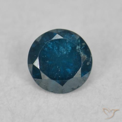 0.04ct 天然 蓝色 钻石, 圆形的, VS-SI