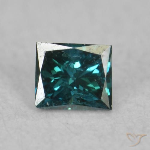 0.05ct 天然 蓝色 钻石, 正方形, VS-SI