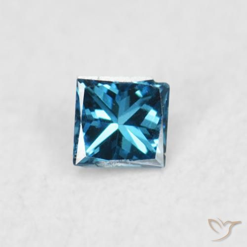 0.02ct 天然 蓝色 钻石, 正方形, VS-SI