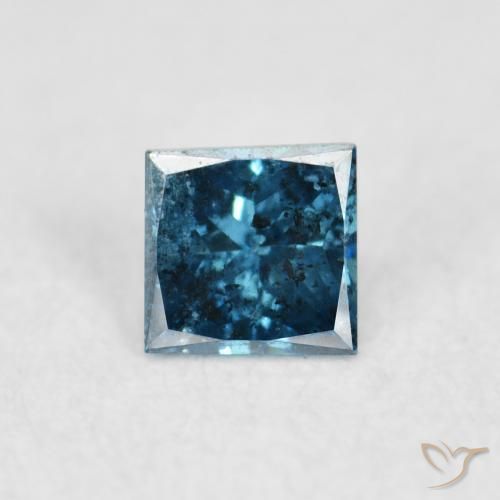0.06ct 天然 蓝色 钻石, 正方形, VS-SI