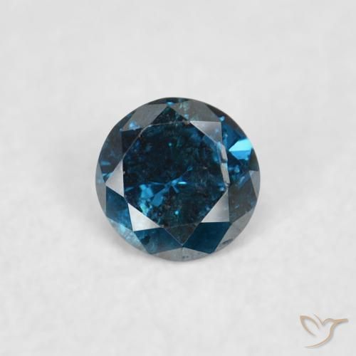 0.04ct 天然 蓝色 钻石, 圆形的, VS-SI