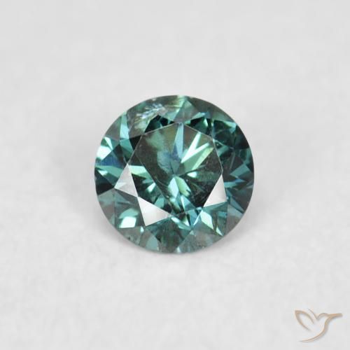 0.05ct 天然 绿色 钻石, 圆形的, VS-SI