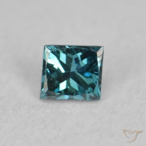 0.07ct 天然 蓝色 钻石, 正方形, VS