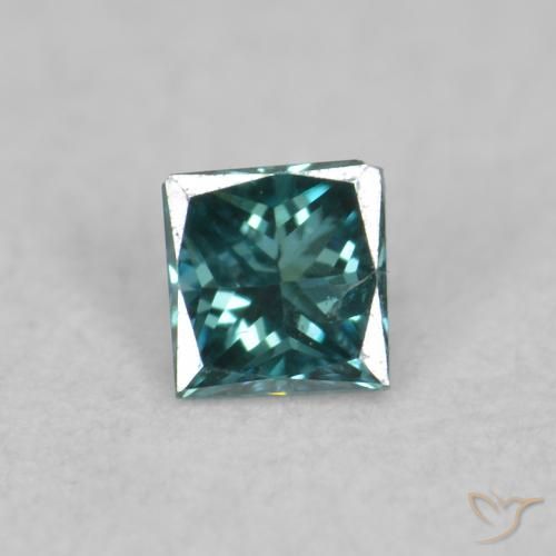 0.05ct 天然 蓝色 钻石, 正方形, VS