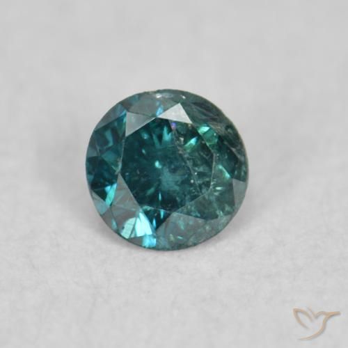 0.05ct 天然 绿色 钻石, 圆形的, SI