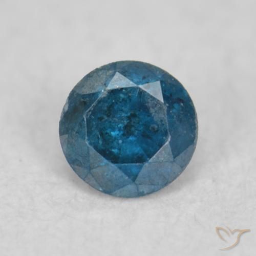 0.04ct 天然 蓝色 钻石, 圆形的, SI