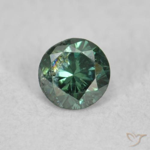 0.05ct 天然 绿色 钻石, 圆形的, VS-SI