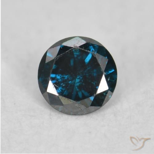 0.04ct 天然 蓝色 钻石, 圆形的, VS-SI