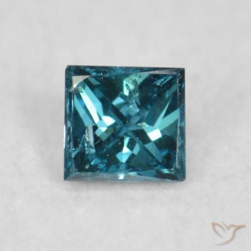0.03ct 天然 蓝色 钻石, 正方形, VS