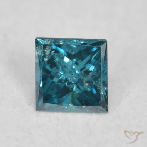 0.04ct 天然 蓝色 钻石, 正方形, VS