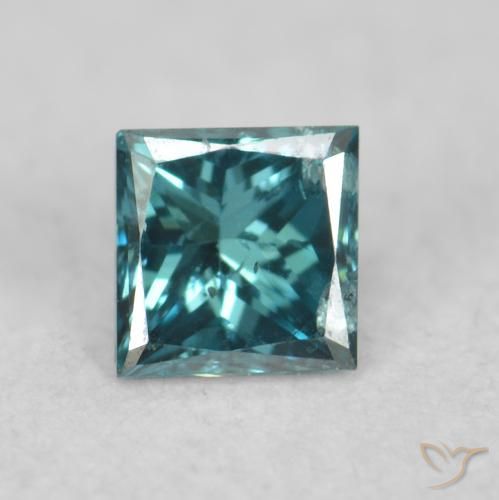 0.08ct 天然 蓝色 钻石, 正方形, VS